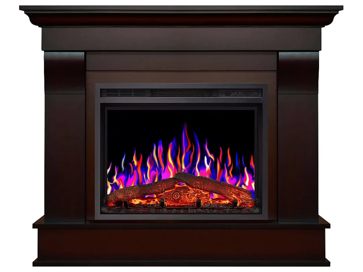 Камінокомплект Електрокамін ArtiFlame Albion AF24 махагон коричневий антик Електричний 3D Камін, фото 1