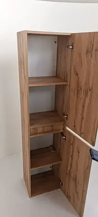 Пенал підвісний для ванної кімнати Minimal Wood 40 см, фото 3