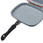 Сковорода Crown Baccara складана з антипригарним покриттям подвійна, чорна 28 см (4734-4), фото 7