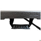 Лавочка складна Джилі пластикова rattan brown, для вулиці, кемніпнгу, виїзду на природу, ТМ Амф, фото 9