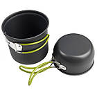 Набір посуду для походів Supretto з пальником, 5 предметів в футлярі (7557), фото 6