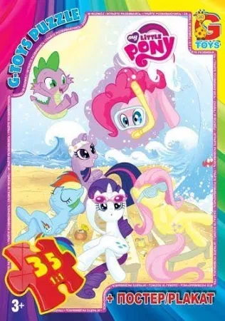 MLP006 Пазли ТМ "G-Toys" із серії "My little PONY", 35 елементів, фото 1