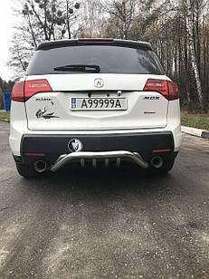Задній захист бамеру B1-47 (нерж) для Acura MDX 2007-2013