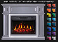 Камінокомплект Електрокамін ArtiFlame Linz AF23S білий з LED підсвічуванням Електричний 3D Камін, фото 5