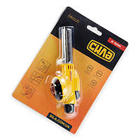 Пальник-насадка газовий на бут. балон з п'єзопідпалом керамічне сопло Сила з верхньою кнопкою