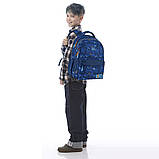 Рюкзак шкільний GoPack Education Crazy Skate 41x29x17 см, 15 л, синій (130-145 см), фото 11