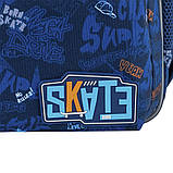 Рюкзак шкільний GoPack Education Crazy Skate 41x29x17 см, 15 л, синій (130-145 см), фото 9