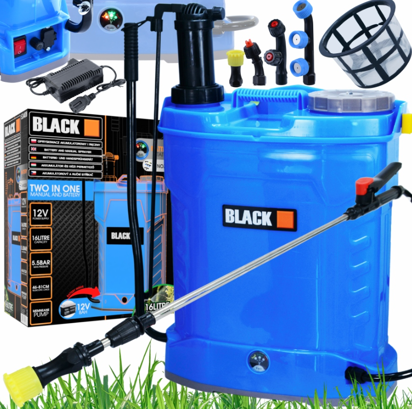 Обприскувач 16л 2в1 акумуляторний BLACK B-53408