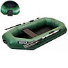 Надувний ПВХ-човен Ладья ЛТ-220ЕСТ; 1-о місний. Гребний із транцем. Рейкове дно. Одномісний гребний надувний човен Ладья ЛТ-220, фото 4