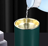 Попільничка бездимна вітрозахисна з кришкою металева Чорна настільна або в авто, фото 2