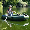 Надувний ПВХ човен Ладья ЛТ-220ДЕСТ; 2-х місний. Гребний із транцем. Рейкове дно. Двомісний гребний надувний човен Ладья ЛТ-220, фото 8