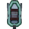 Надувний ПВХ човен Ладья ЛТ-220ДЕСТ; 2-х місний. Гребний із транцем. Рейкове дно. Двомісний гребний надувний човен Ладья ЛТ-220, фото 2