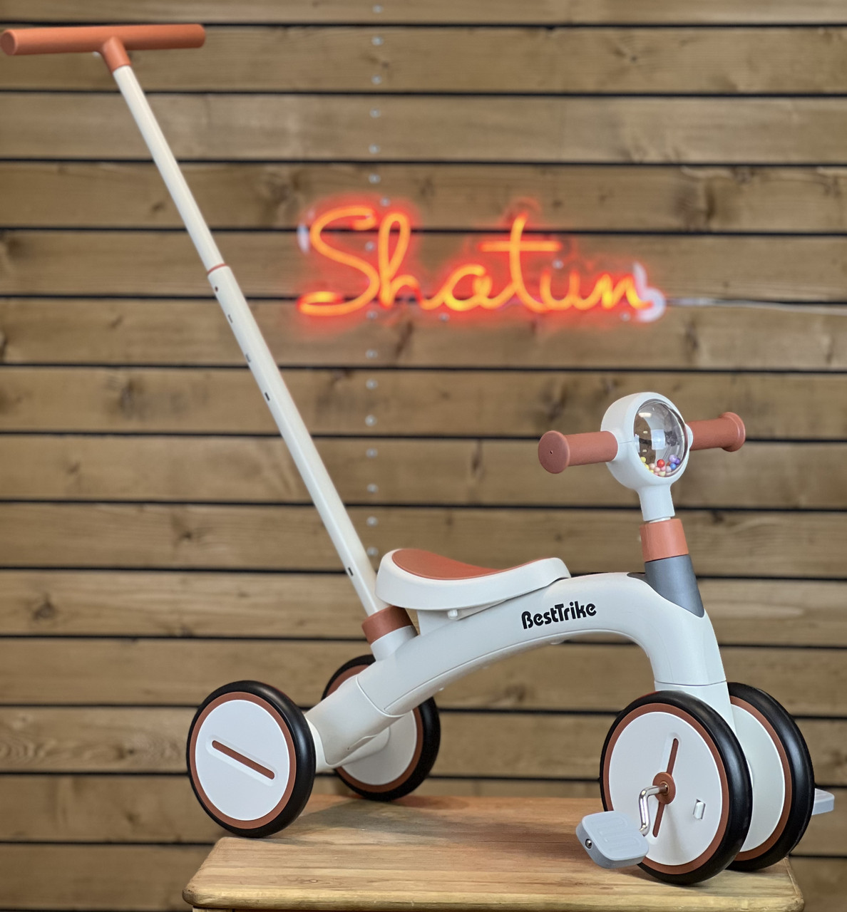 Велосипед з батьківською ручкою дитячий велосипед коляска BST-307 Best Trike