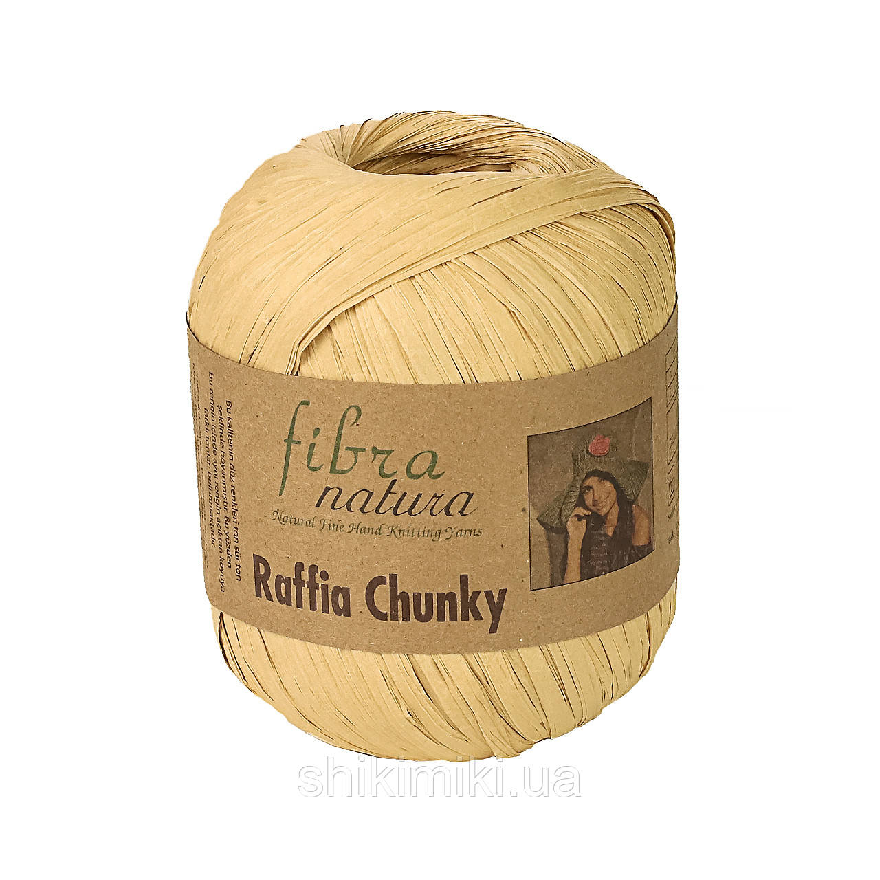 Пряжа Raffia Fibranatura Chunky, колір Бежевий, фото 1