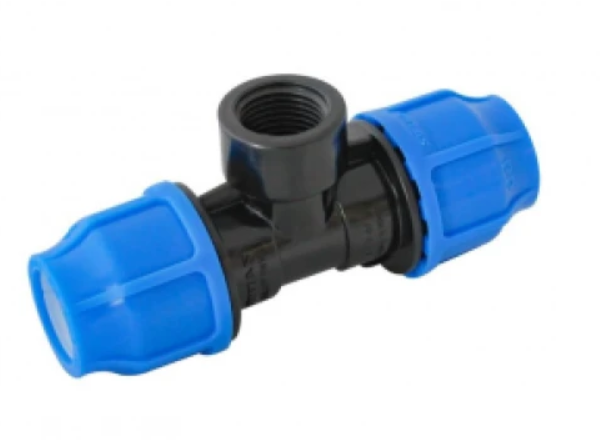 Фітінг - Трійник з внутрішн . різьб. РР 20*1/2"х20 мм  PN 16 40*1 1/4"х40 мм