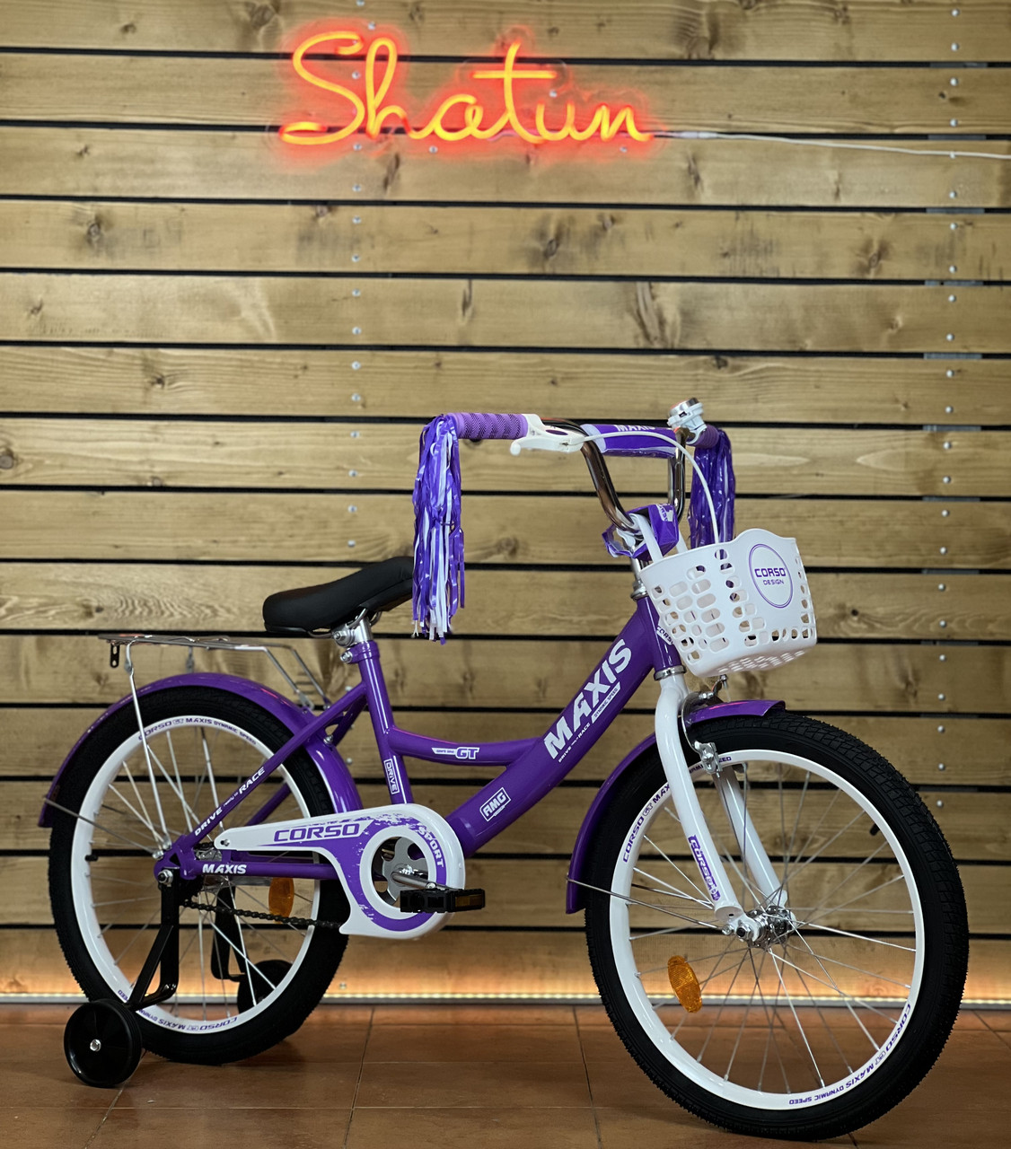 Дитячий велосипед 14" Corso MAXIS CL-14560 на зріст 95-105 см фіолетовий