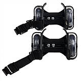 Ролики двоколісні на взуття з підсвіткою  Флеш Ап (8159), фото 4