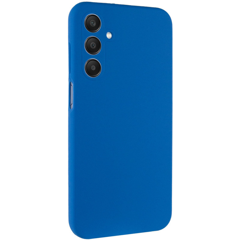 Чохол Silicone Cover Lakshmi Full Camera (AA) для Samsung Galaxy A26 5G | Мікрофібра Синій / Navy Blue