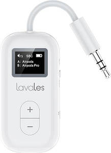 Bluetooth адаптер Lavales SafeFly з передавачем і екраном для бездротових навушників, приймач-передавач