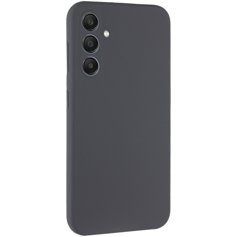 Чохол Silicone Cover Lakshmi Full Camera (AA) для Samsung Galaxy A35 | Мікрофібра Шоколадный / Chocolate, фото 1