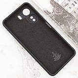 Чохол Silicone Cover Lakshmi Full Camera (AA) для Xiaomi Redmi 13C | Мікрофібра Чорний / Black, фото 3