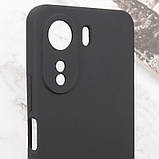 Чохол Silicone Cover Lakshmi Full Camera (AA) для Xiaomi Redmi 13C | Мікрофібра Чорний / Black, фото 5