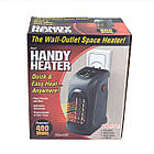 Портативний міні обігрівач тепловентилятор Supretto в розетку (Арт. 4883), фото 5