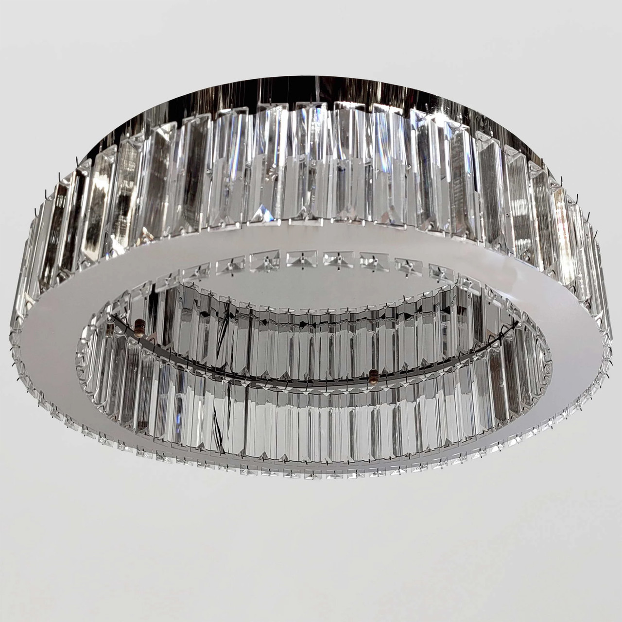 Стельовий Led-світильник хромованого кольору круглої форми 510578/50CH, фото 1