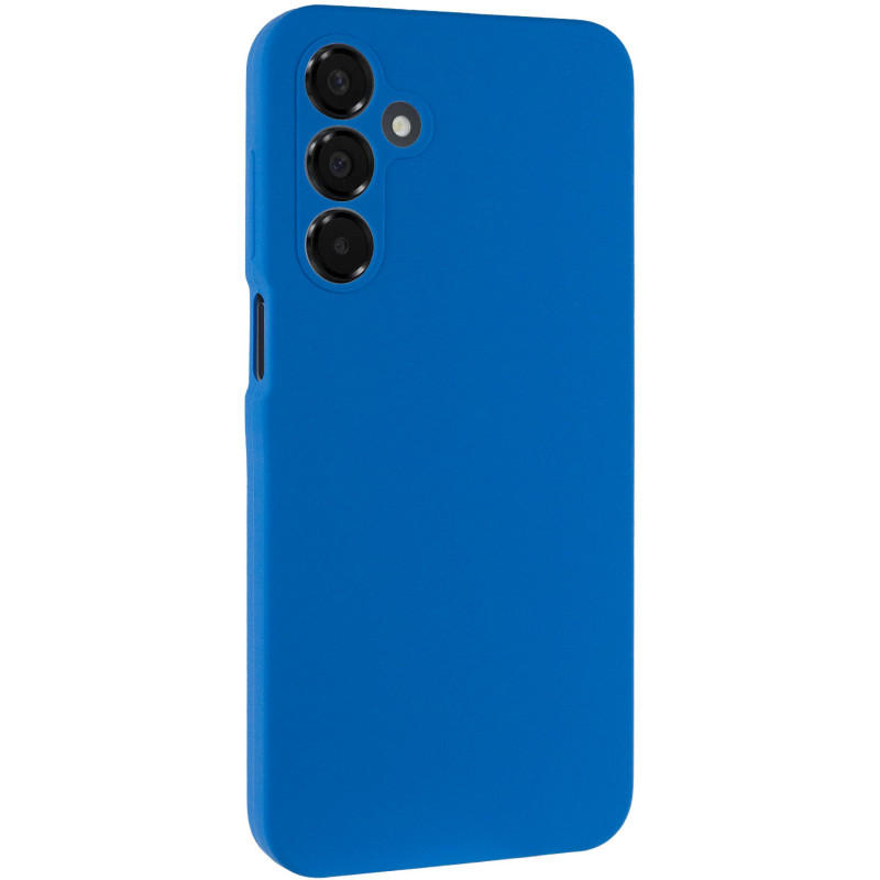 Чохол Silicone Cover Lakshmi Full Camera (AA) для Samsung Galaxy A16 5G | Мікрофібра Синій / Navy blue, фото 1