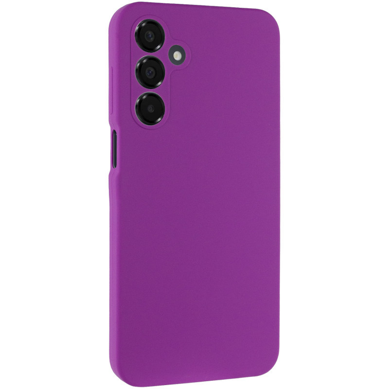 Чохол Silicone Cover Lakshmi Full Camera (AA) для Samsung Galaxy A16 5G | Мікрофібра Фіолетовий / Purple, фото 1
