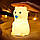 Силіконовий нічник Ведмедик із сенсорним датчиком Polar Bear Night Light, настільний світильник нічник, фото 3