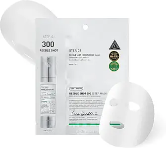 Зміцнювальна тканинна маска для обличчя VT Cosmetics  Reedle Shot 300 2Step Mask 1,5g+25g