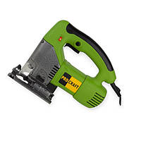 Лобзик 600 Вт, 0-3000 об/хв, маятн. хід 3 полож. швидкий. патрон, макс. 80мм перехід. для пилососу Procraft