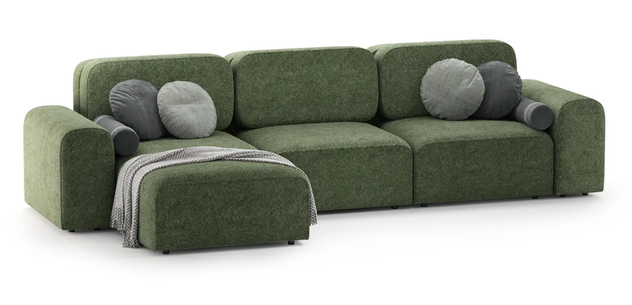 Диван кутовий модульний Breeze 370х182 см Mille ™, фото 1