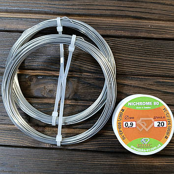 Ніхром х20н80 0,9 мм 20 метрів