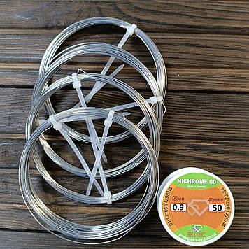 Ніхром х20н80 0,9 мм 50 метрів