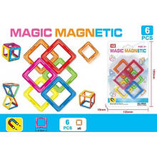 Конструктор магнітний MAGIC MAGNETIC JH8635B 6 деталей на листі 19.5х12.5 см