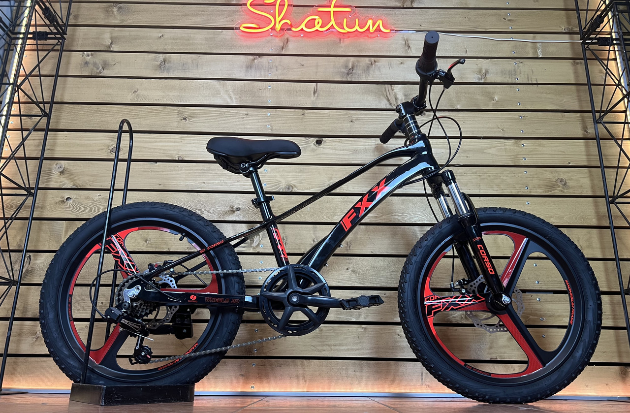 Дитячий велосипед 20" Corso FХХ MG-20156 на зріст 110-125 см чорно-червоний