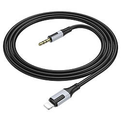 Кабель Borofone BL19 Lighting 1м, круглий, Black, артикул 39904,  для навушників