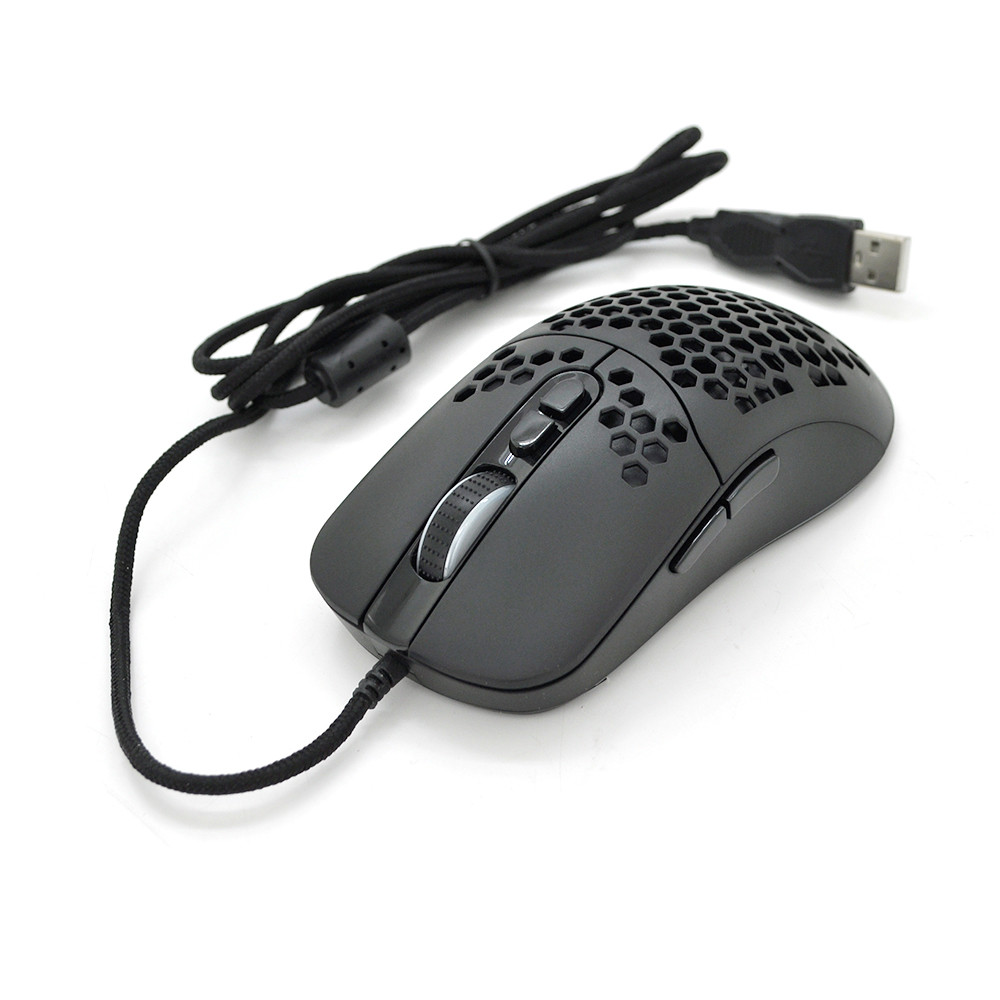 Миша дротова JEDEL GM1100, артикул 7317, 7 кнопок, LED підсвічування, DPI 800-6400, USB, 1.5 м кабель.