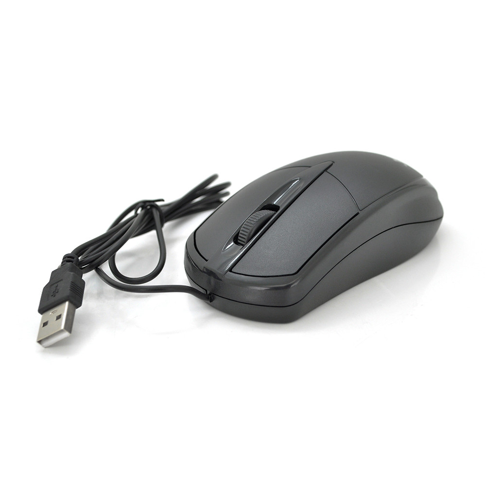 Миша дротова JEDEL CP72 (артикул 7316) - ергономічний дизайн, USB, 1000 DPI, 3 кнопки, 1,25 м кабель.