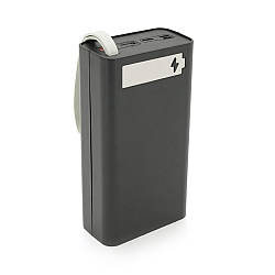 Power bank Voltronic T12-PD під 12х18650, Digital display, Output: 22.5W, Micro-USB, Type-C, Lightning, ABS, PVC, Black, BOX