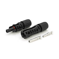 Коннектор MC4 фотоелектричний 1000V 30A-IP67, Cu, Q500, артикул 38337 для сонячних систем