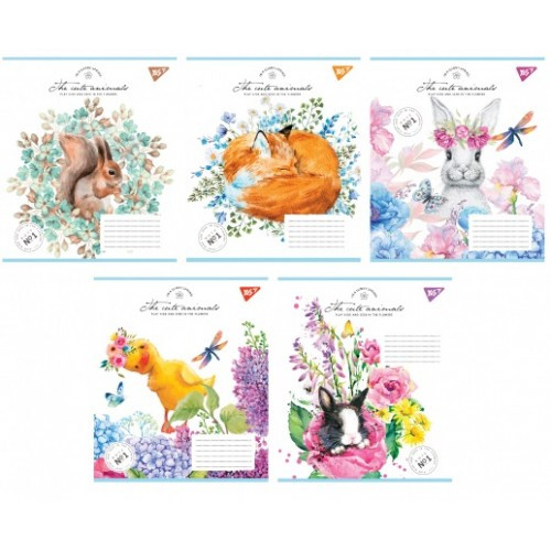 Зошит 12 коса лінія арт766938 Sunny spring Yes (25 шт в упаковці)