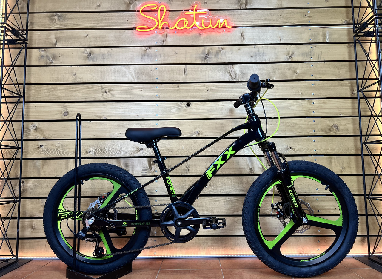 Дитячий велосипед 20" Corso FХХ MG-20141 на зріст 110-125 см чорно-зелений
