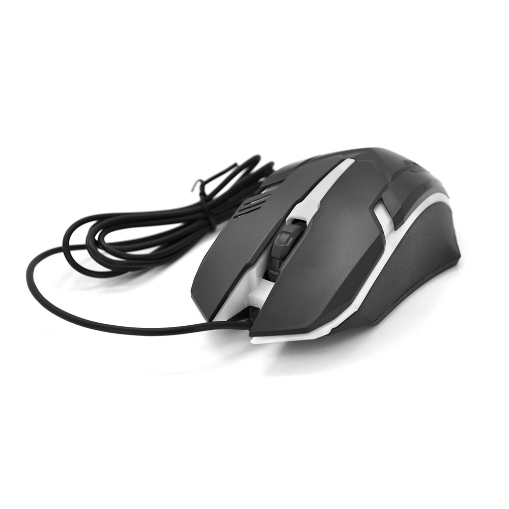 Миша дротова JEDEL M66 (артикул 5288) з підсвічуванням, 3 кнопки, 800-1500 DPI, USB, 1.5 м, для роботи та ігор
