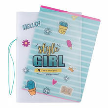 Блокнот А4 YES 48арк. 764430 клітинка в пластиковій папці з малюнком STYLE GIRL GREEN YES