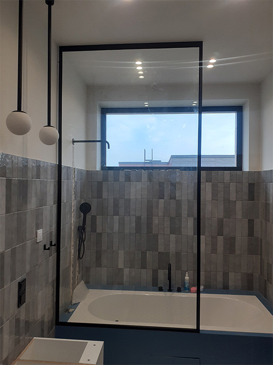 Штора скляна для ванной LOFT 1000x2200 мм