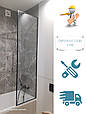 Штора скляна для ванной LOFT 1000x2200 мм, фото 4