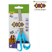 Ножиці дитячі ZiBi 5014-02 15 2см пласт. 3D-ручками (сині) (1/12)